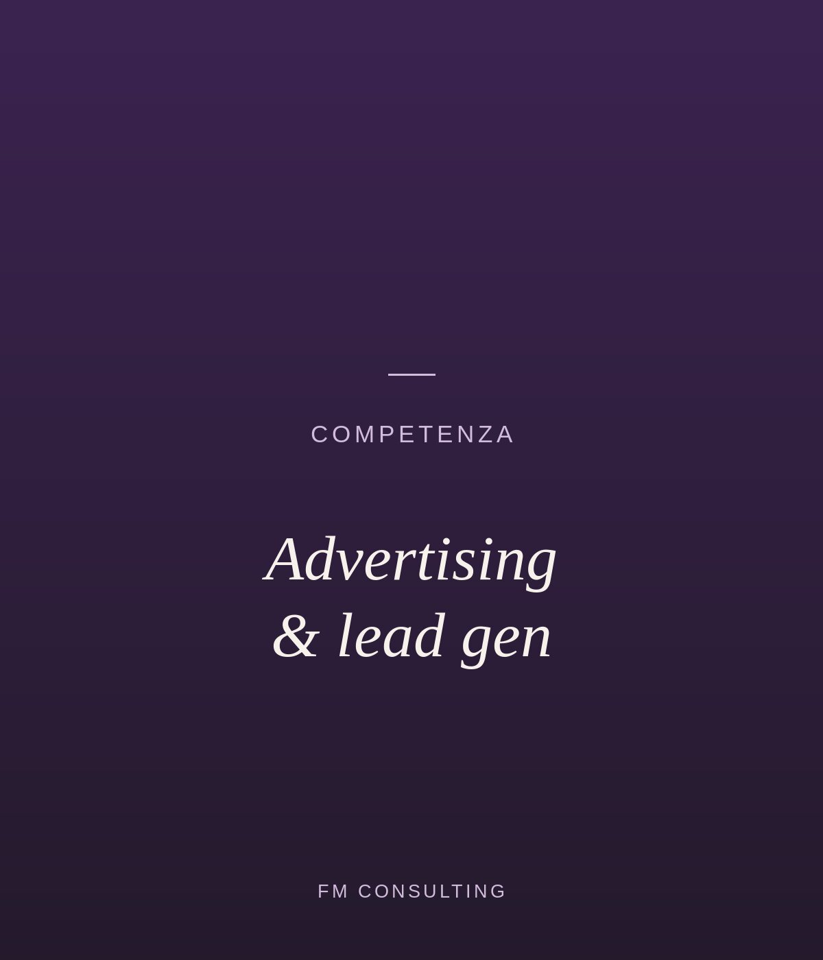Advertising e lead generation