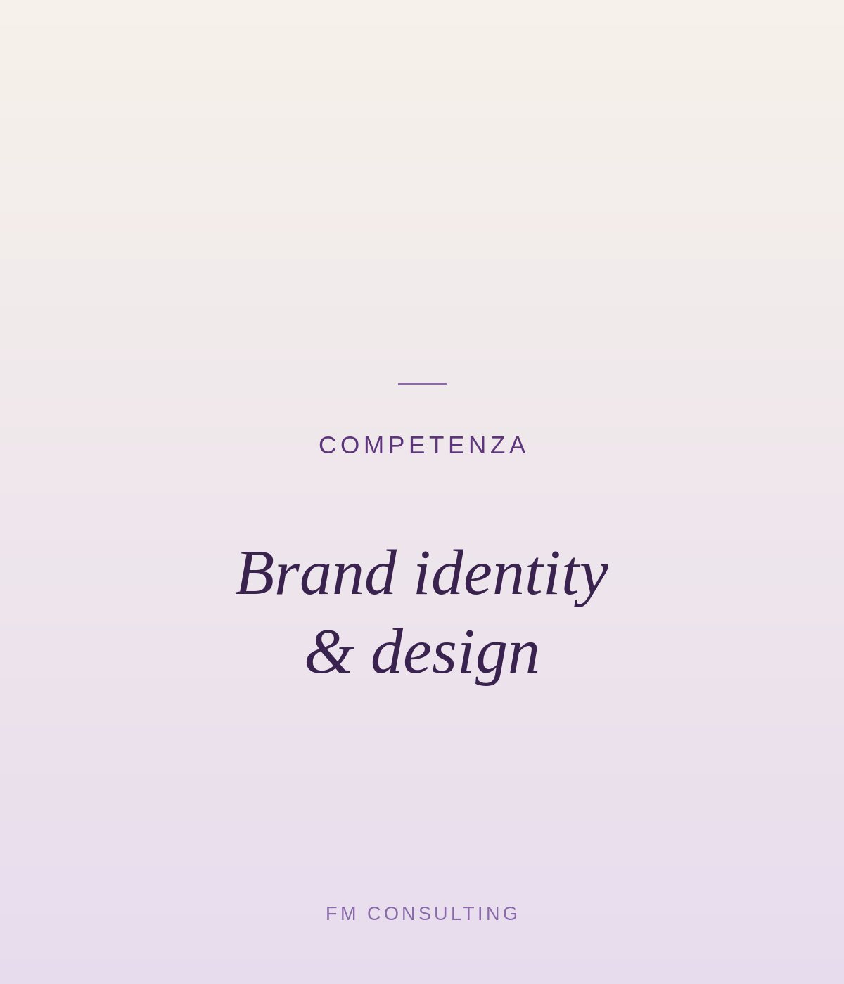 Brand identity e design